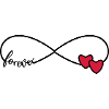 Infinity symbol Friendship symbol Love