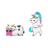 Unicorn Cow din moster min tante gave EN