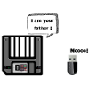 Diskette auf USB-Stick