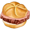 Liver cheese rolls illustration