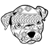 Patterned dog pet gift