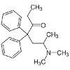 Methadone structural formula