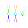 Ethanol Alcohol structural formula
