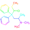 Methadone structural formula
