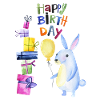 Joyeux anniversaire petit lapin
