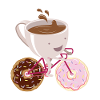 Bouteille de café Donuts Bicycle