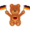 Teddy bear Germany flag