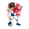 PANAMA fodboldspiller Dab nationalholdtrøje