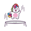 Unicorn trampoline