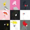 Cockatoo tile portraits