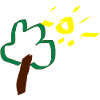 Tree Sun Drawing Gift Baby