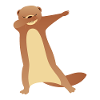 Otter Dabbing Dab Dance