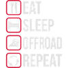Mangez Sleep Offroad Répétez
