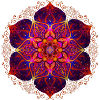 Red Mandala Flower