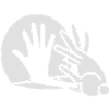 Chinese shadow, hand, rabbit, phosphorescent