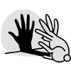 Chinese shadow hand rabbit