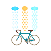 Vélo - pluie - neige - soleil