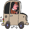 Car driver cartoon