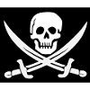 Crâne et épées Pirate Emblem