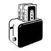 Grille-pain rétro cassettes
