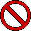 Prohibited signboard gift idea