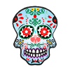 Catrina skull blue