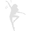 silhouette femmes dansent 1 blanc