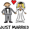 Frisch Verheiratet - Ehepaar, Hochzeitsgeschenk