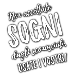 Non accettate sogni dagli sconosciuti
