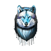 Wolf - dessin à l'aquarelle