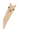 Alpaca Lama Gift Smile Hello