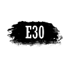 E30 lettering black