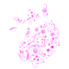 Flower Stickers Pink