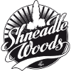 Hand lettering "Shneadle Woods"