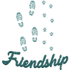 Friendship dog human