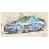 GTR R34 aquarelles