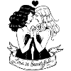 Love Is Beautiful (white / gray)