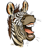Laughing Zebra (white edges)