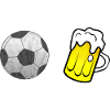 Football and beer