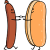Sausages and rolls