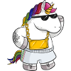 Unique Comic Einhorn