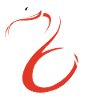 White - red poisonous snake gift