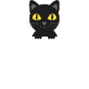 Chat noir animal de poche