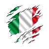 Italia under the shirt