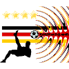 Football Germany black red gold