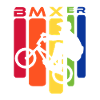 BMX Rainbow Stunt Silhouette
