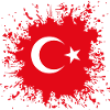 Turkey Türkiye Bayrak Splash