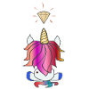 Einhorn Meditation Diamant