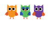 3 sweet owls