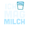 Ich mag Milch - Milchglas
